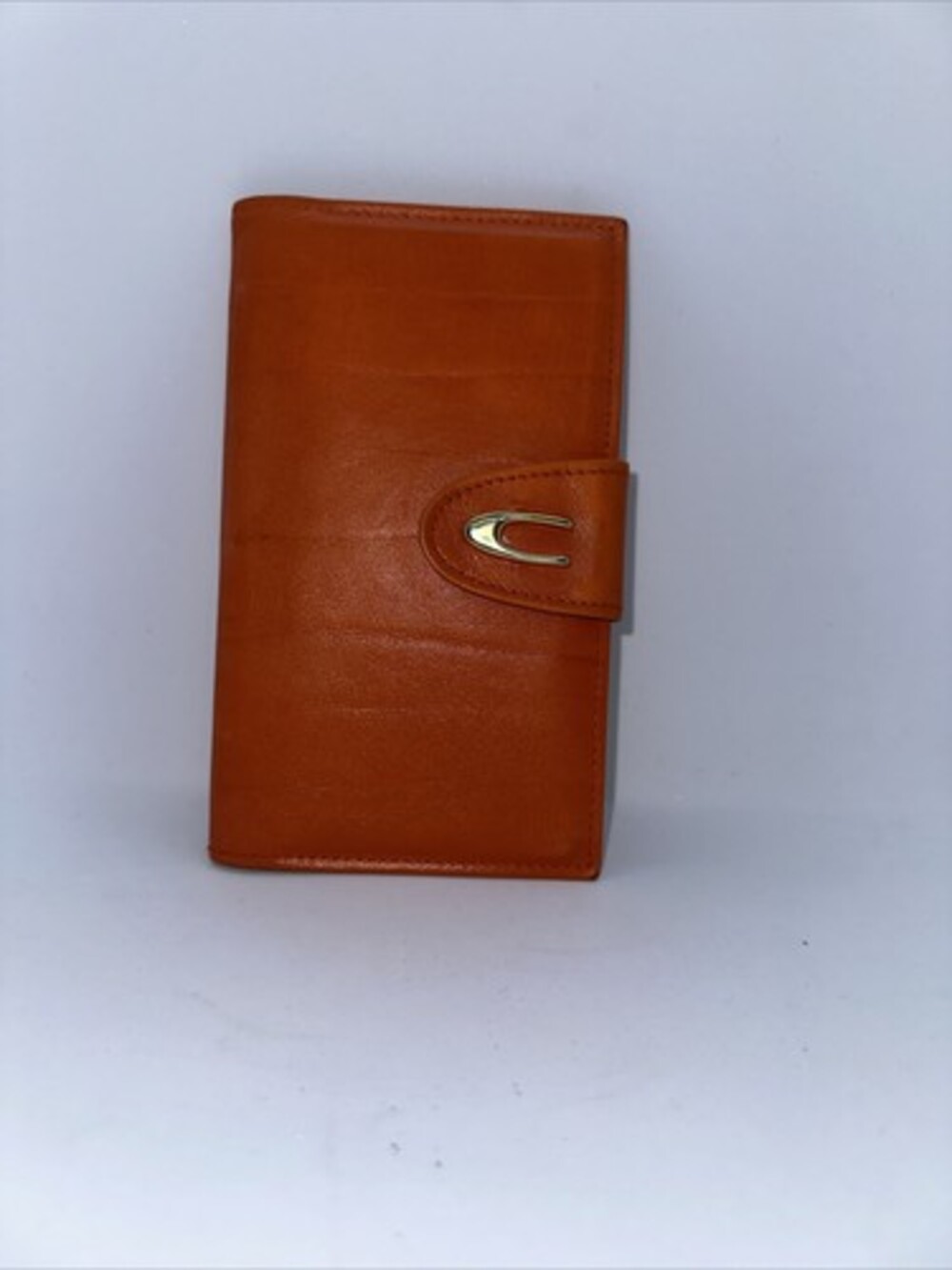 Vintage Rolf Orange Cowhide Leather Wallet Key Holder RARE